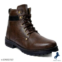 BOOT SHOES FOR MEN Material: NubuckSole Material: PVCPattern: SolidFastening & Back Detail: Lace UpMultipack: 1BOOT SHOES FOR MEN - 10