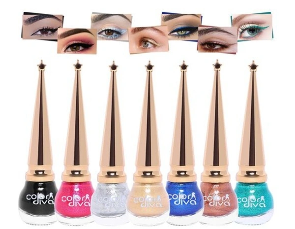 7 Color  Eyeliner Set  - multicolor 