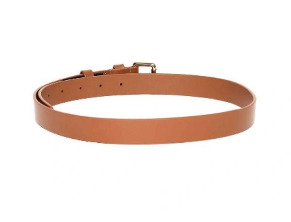 Sassafras Tan Brown Double Loop Leather Belt - L, BROWN
