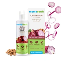 Mama Earth Onion Hair Oil for Hair Regrowth and Hair Fall Control, 250ml - 250 ML