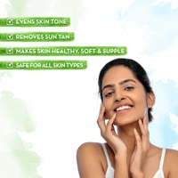 Mama Earth Ubtan Face Mask with Saffron and Turmeric for Skin Brightening and Tan Removal - 100g