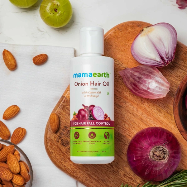 Mama Earth Onion Hair Oil for Hair Regrowth and Hair Fall Control with Redensyl, 150ml3