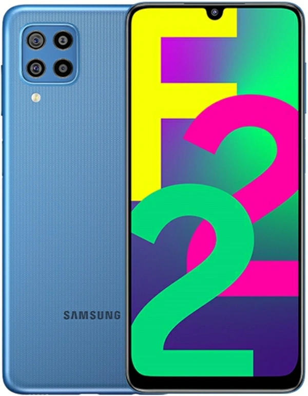 Samsung Galaxy F22 (Denim Blue 💙, 4GB Ram, 64 GB) - Denim Blue, 6.4 Inch