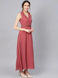 Sassafras Women Maxi Pink Dress - XL, Pink
