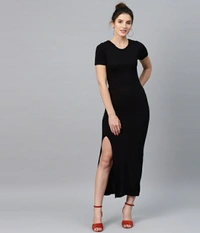 Sassafras Women Sheath Black Dress - XXL, Black 🖤