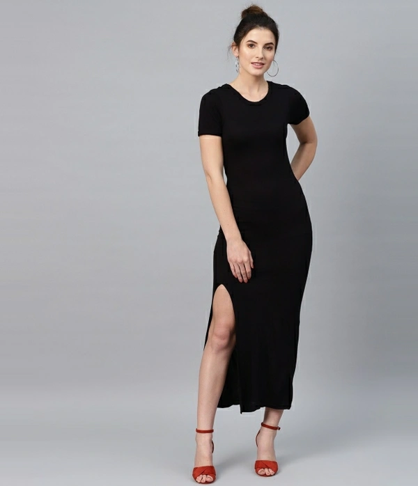 Sassafras Women Sheath Black Dress - XXL, Black 🖤