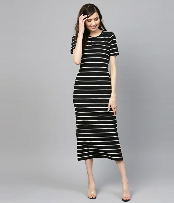 Sassafras Women Sheath Black Dress - XXL, Black 🖤