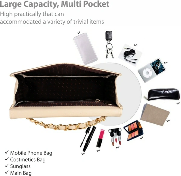 Amyence White Sling Bag AY-WSB-Diamond- White 🤍 - White 🤍
