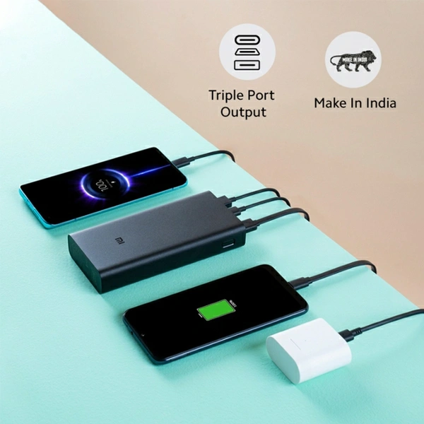 Xiaomi Mi 3i 20000 mAh Power Bank (Fast Charging, 18W)