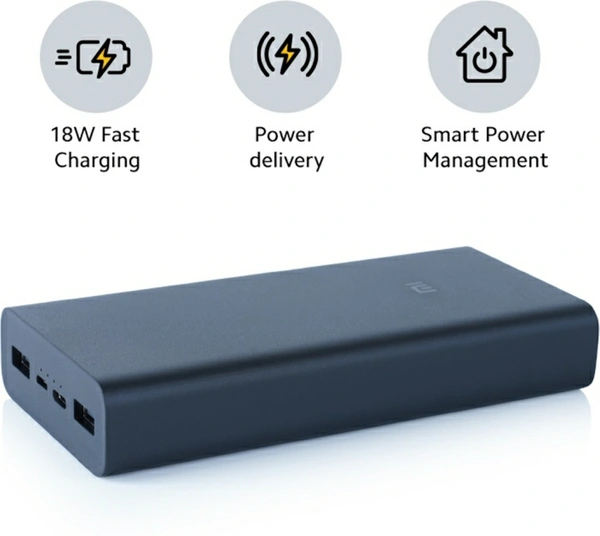 Xiaomi Mi 3i 20000 mAh Power Bank (Fast Charging, 18W)