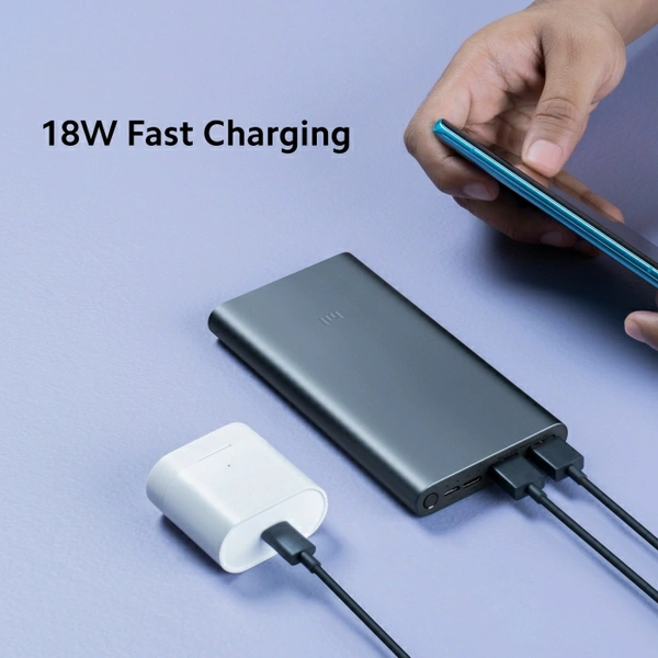 Xiaomi Mi 3i 10000 mAh Power Bank (Fast Charging, 18W) - Blue 💙