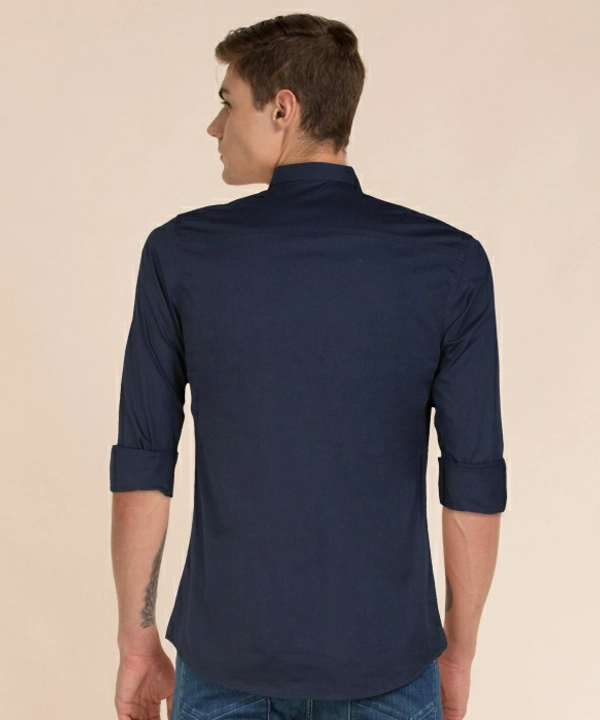 Spykar Men Solid Casual Blue Shirt - Navy Blue 💙, M