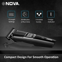 Nova NOVA NHT 1076  Runtime: 30 min Trimmer for Men - Black 🖤