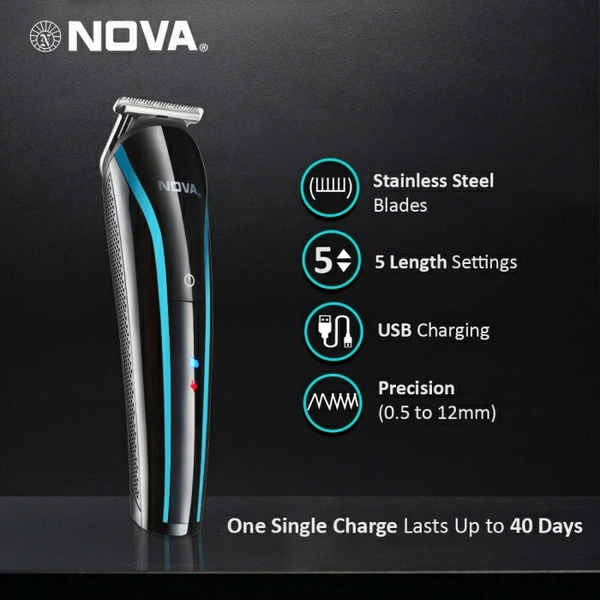Nova NOVA NHT 1073-00 USB  Runtime: 60 min Trimmer for Men