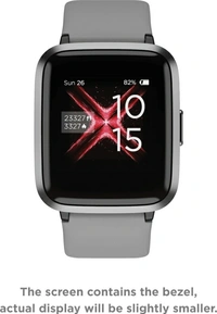 boAt Storm Smartwatch (Grey Strap, Regular) - Grey, 3.3 cms (1.3 inches)
