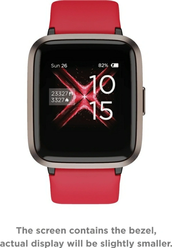 boAt Storm Smartwatch (Red Strap, Regular) - Red, 3.3 cms (1.3 inches)