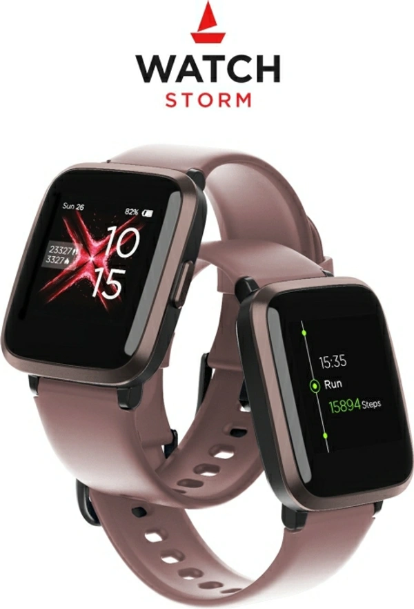 boAt Storm Smartwatch (Pink Strap, Regular) - Pink, 3.3 cms (1.3 Inches)
