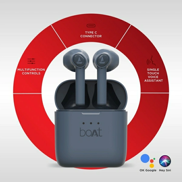 boAt Airdopes 131 Bluetooth Headset (Midnight Blue 💙) - Midnight Blue💙