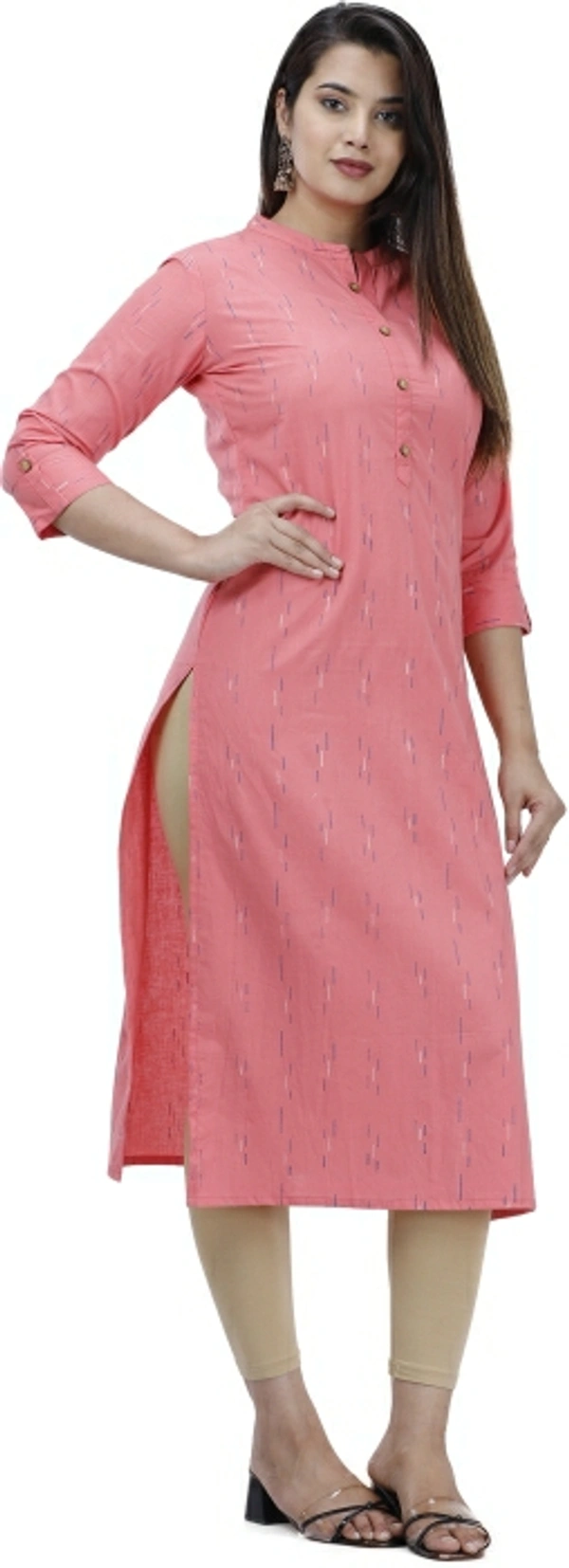 Glowworld Women Printed Straight Kurta - Pink, M