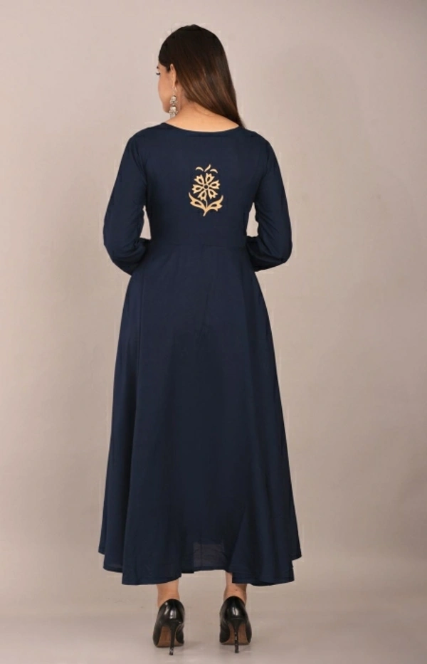 Lee Moda Women Printed Flared Kurta - Blue 💙, S