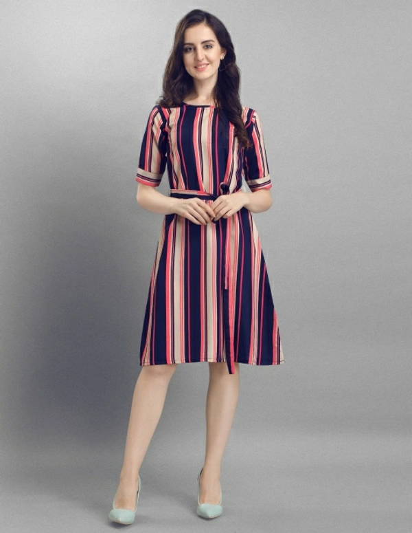 Selvia Women A-line Multicolor - XL, Multi-Color