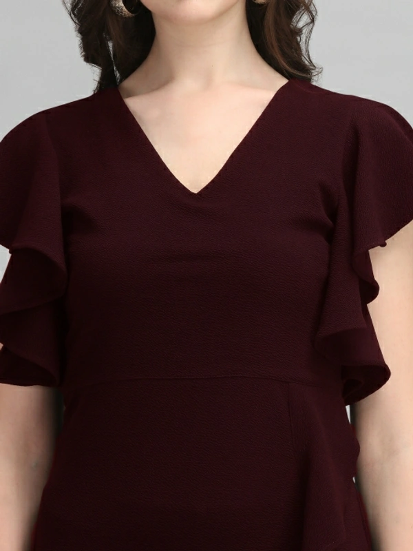 Sheetal Women Bodycon Maroon Dress Maroon - Maroon, L