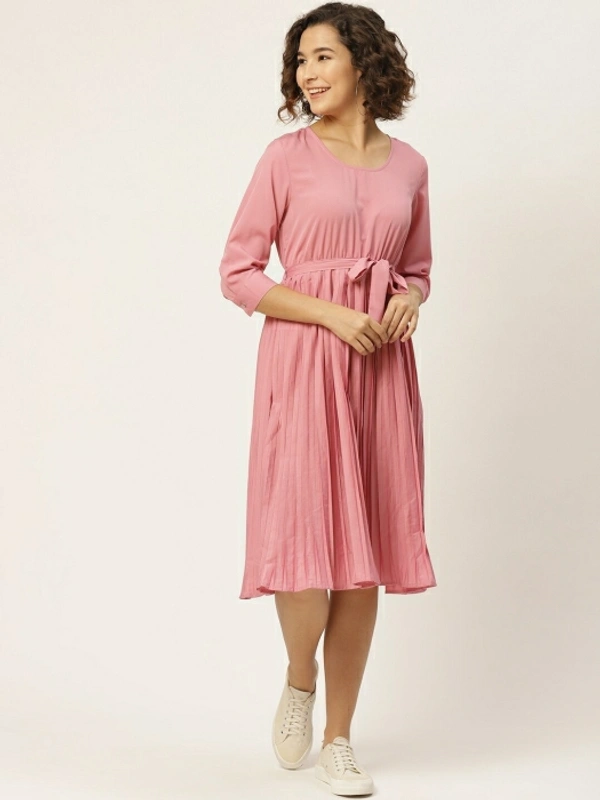 Dressberry Women A-line Pink Dress - Pink, M