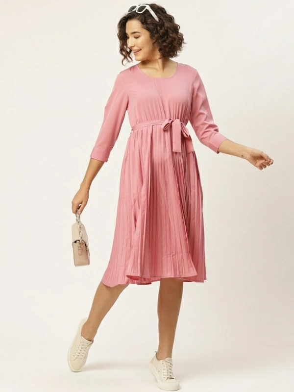 Dressberry Women A-line Pink Dress - Pink, XL