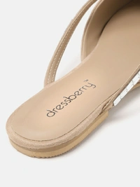 Dressberry Women Beige Flats - Beige, 4