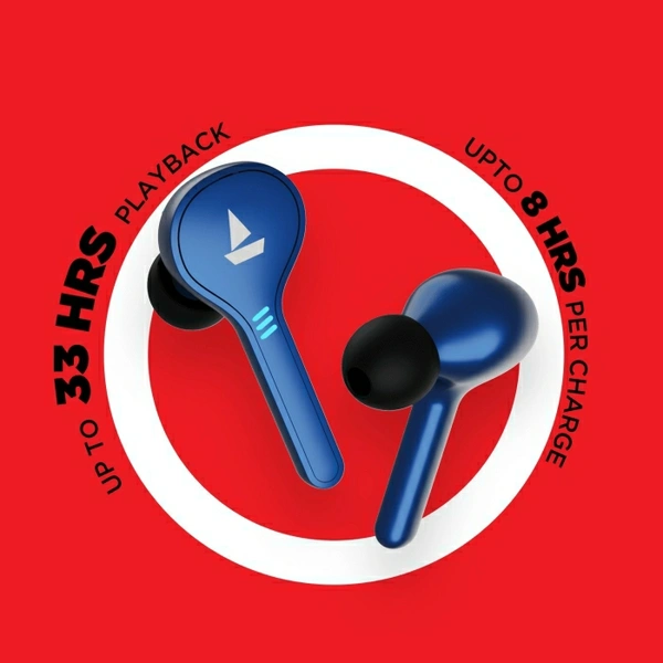 boAt Airdopes 431 Bluetooth Headset (Sporty Blue 💙) - Sporty Blue