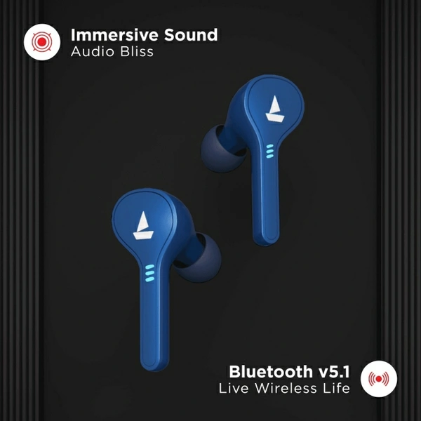 boAt Airdopes 431 Bluetooth Headset (Sporty Blue 💙) - Sporty Blue