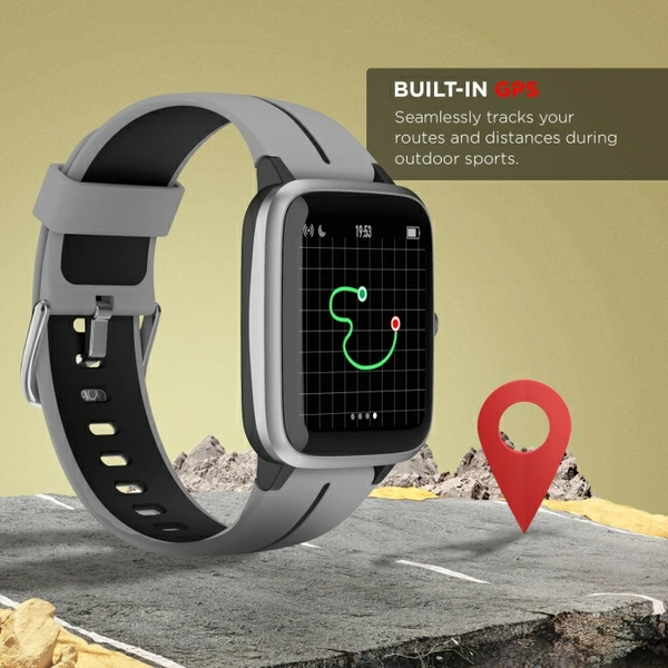 boAt Xplorer Smartwatch ( Grey Strap) - Grey