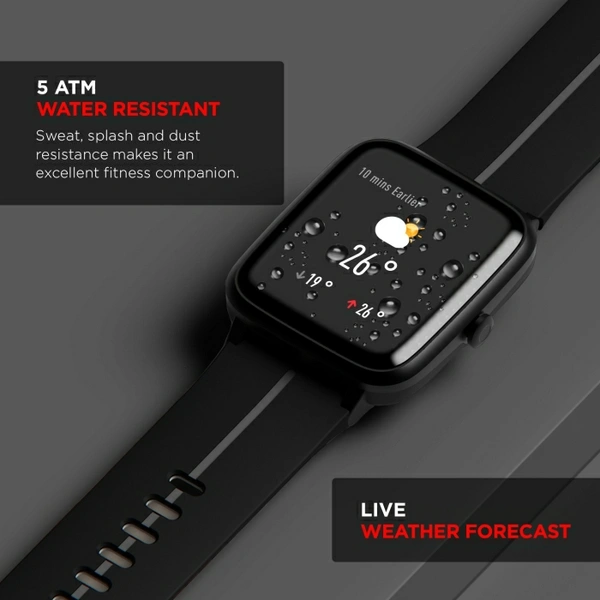 boAt Xplorer Smartwatch ( Black 🖤 Strap) - Black 🖤