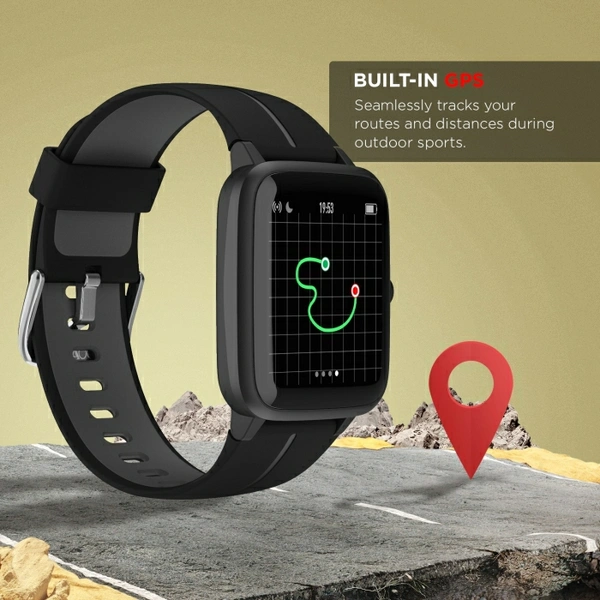 boAt Xplorer Smartwatch ( Black 🖤 Strap) - Black 🖤