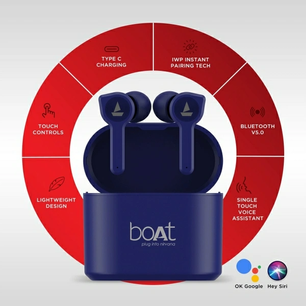 boAt Airdopes 402 Bluetooth Headset  - Active Black 🖤