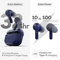 Boult Audio AirBass GearPods with 32H Playtime Bluetooth Headset - Black