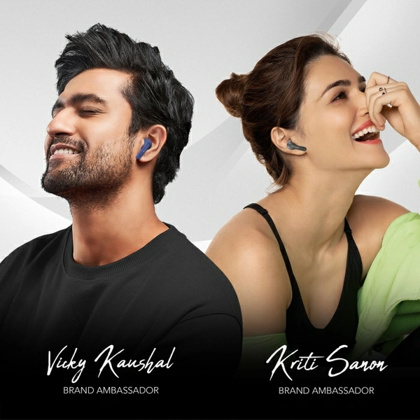 Boult Audio AirBass GearPods with 32H Playtime Bluetooth Headset - Blue