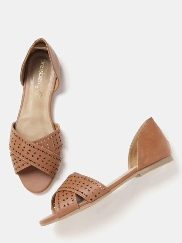 Dressberry Women Tan Flats - Tan, 3