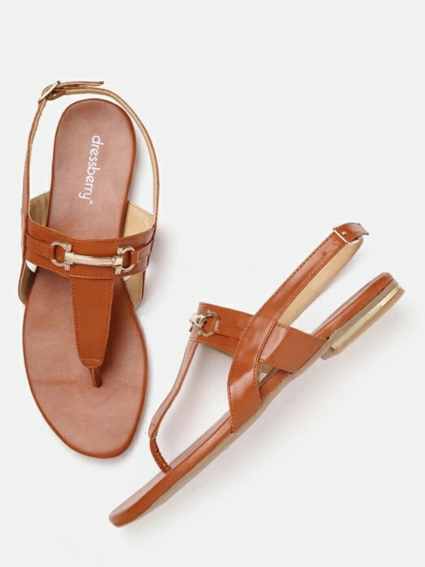 Dressberry Women Tan Flats - 5, Tan
