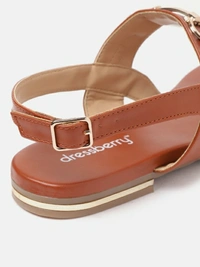 Dressberry Women Tan Flats - 5, Tan