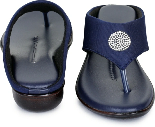 ShoeNstring Women Blue Flats - 4, Blue 💙