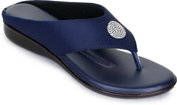 ShoeNstring Women Blue Flats - Blue 💙, 5