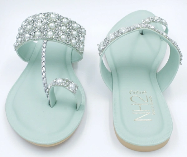 NH2 Women Green Flats - 6, Sea Green 💚