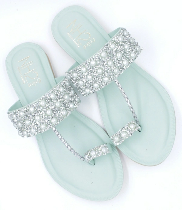 NH2 Women Green Flats - 8, Sea Green 💚