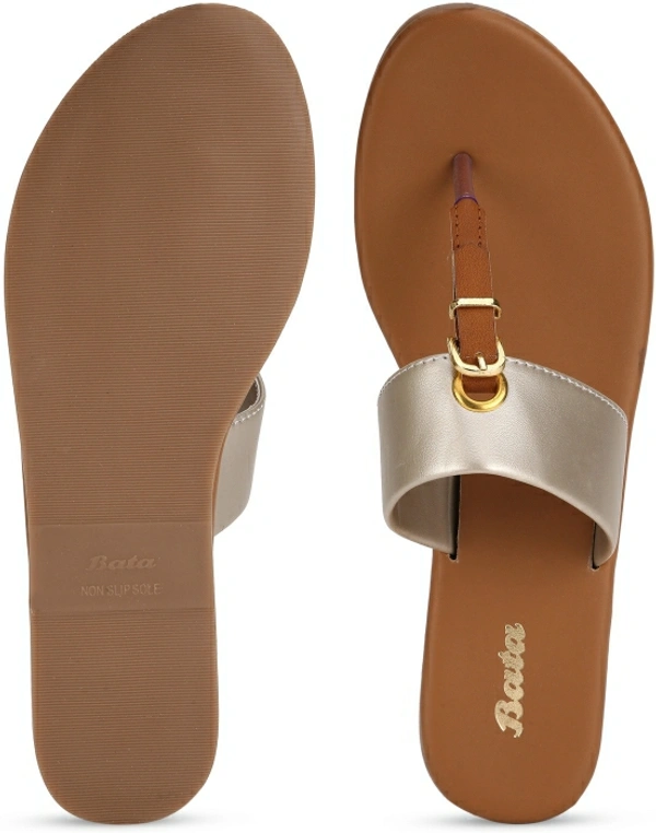 Bata Women Beige Flats - Beige, 5