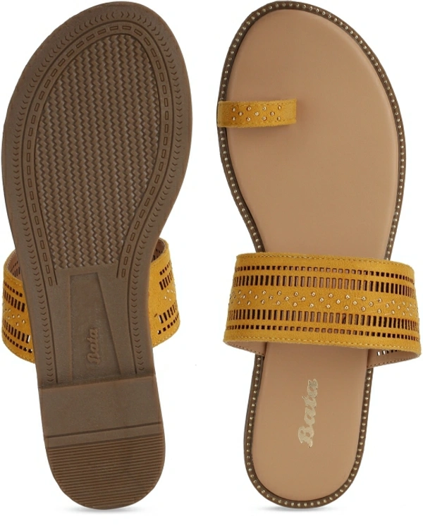 Bata Women Beige Flats - Beige, 5