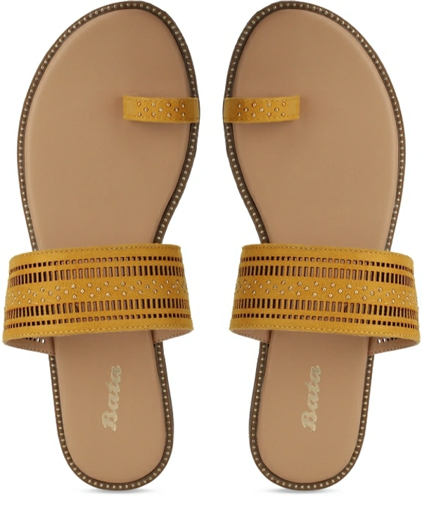 Bata Women Beige Flats - Beige, 5