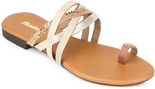 Bata Women Beige Flats - Beige, 3