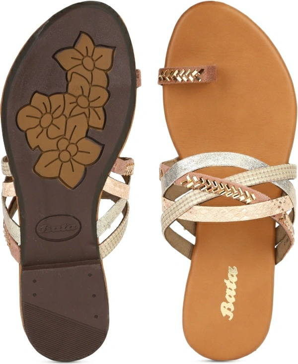 Bata Women Beige Flats - Beige, 8