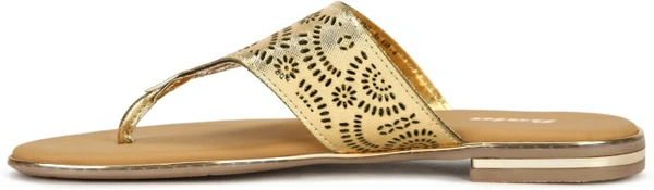 Bata Women Gold Flats - Gold 🪙, 8
